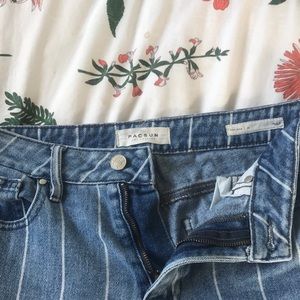 Pacsun stripped  mom jeans